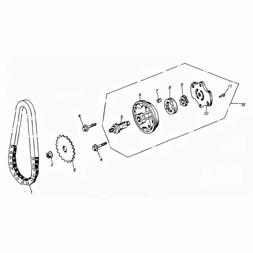 Oil Pump Assembly (Kasea Adventure Buggy 125)