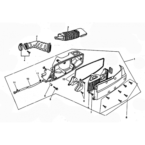 Air Cleaner Assembly (Kasea Adventure Buggy 125)