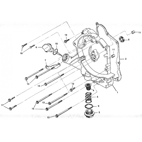 Crankcase Assembly (1) (Kasea LM150IIR 2000) Crankcase Assembly (1) (Kasea LM150IIR 2000)