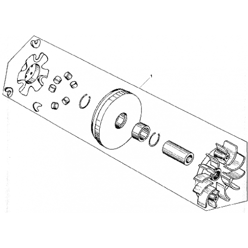 Drive Pulley Subassembly (Kasea LM150IIR 2000)