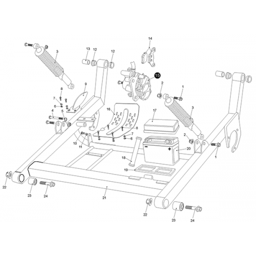 Rear Swing Arm (Kasea LM150IIR 2000)