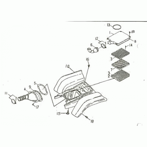 Rear Fenders, Air Filter (Kasea Skyhawk 150/170 Quad) Rear Fenders, Air Filter (Kasea Skyhawk 150/170 Quad)