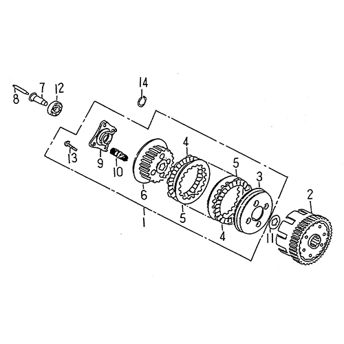 Clutch (LRX/SMC Blast ATV 170) Clutch (LRX/SMC Blast ATV 170)