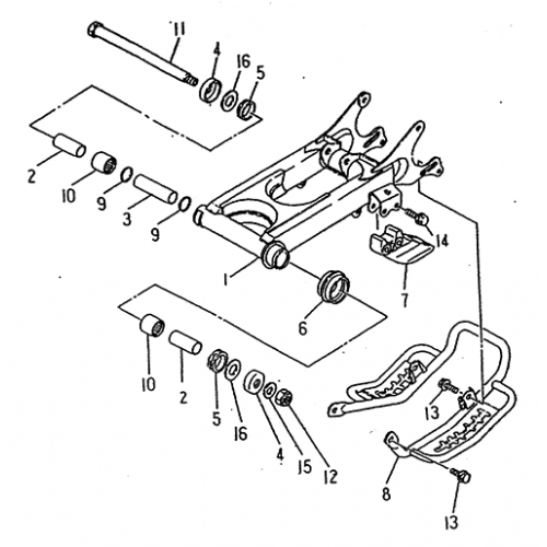 Rear Arm (LRX/SMC Blast ATV 150) Rear Arm (LRX/SMC Blast ATV 150)