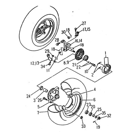 Front Wheel (LRX/SMC Blast ATV 170)