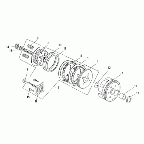 Clutch (Kasea Skyhawk 250 Quad) Clutch (Kasea Skyhawk 250 Quad)
