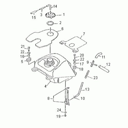 Fuel Tank (Kasea Skyhawk 250 Quad)