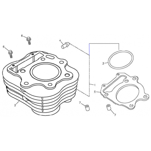 Cylinder (Adly ATV 300xs Assault)