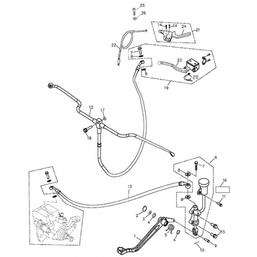 Brake System (Adly ATV 300xs Assault)