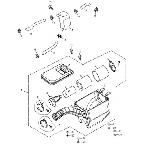 Air Cleaner and SECO (Adly ATV 300xs Assault) Air Cleaner and SECO (Adly ATV 300xs Assault)