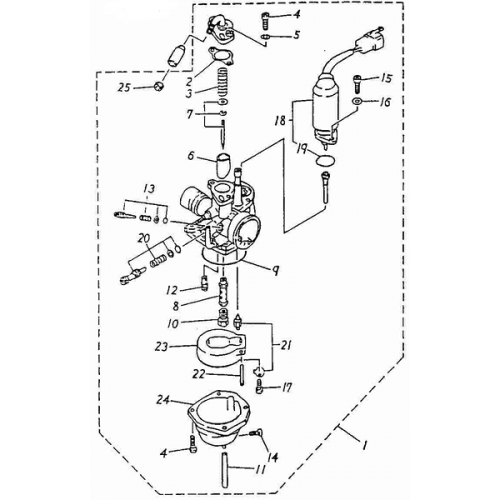 Carburetor (ADLY RT-50 Road Tracer)