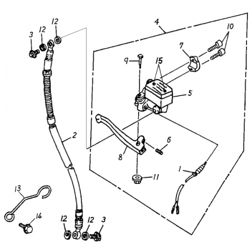 Front Master Cylinder (ADLY RT-50 Road Tracer)