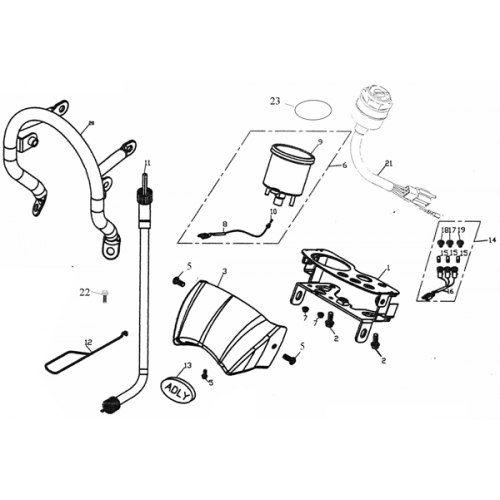 Speedometer (ADLY RT-50 Road Tracer)