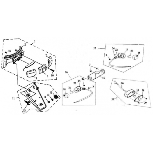 Tail Light (Silver Fox 50)