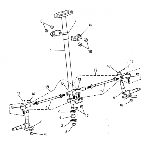 Steering (Blazer 50cc ATV)