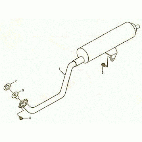 EXHAUST MUFFLER (Kasea Skyhawk 50mini Quad) EXHAUST MUFFLER (Kasea Skyhawk 50mini Quad)