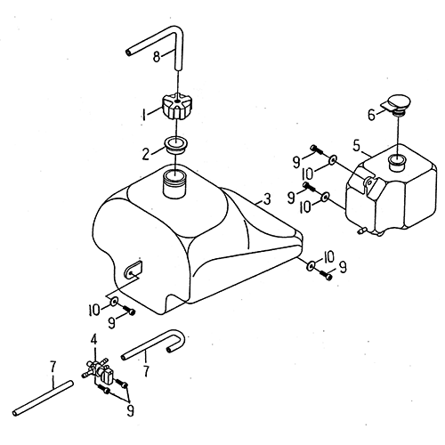 Fuel Tank (LRX/SMC ATV 50 mini)