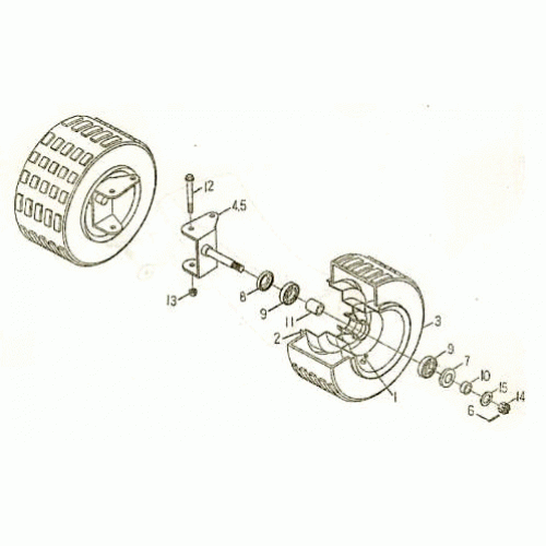 FRONT WHEEL (Kasea Skyhawk 50mini Quad)