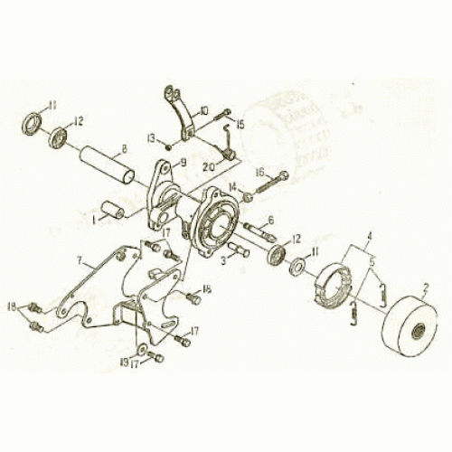 REAR BRAKE (Kasea Skyhawk 50mini Quad)