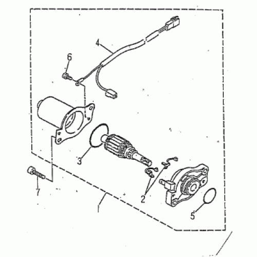 STARTING MOTOR (Kasea Skyhawk 50 Quad)