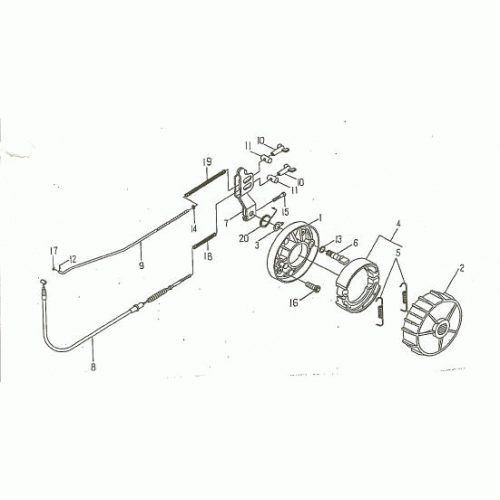 REAR BRAKE (Kasea Skyhawk 50 Quad) REAR BRAKE (Kasea Skyhawk 50 Quad)
