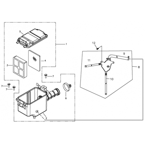 Air Cleaner (EPA) (Adly ATV 90II 4T (CVT))