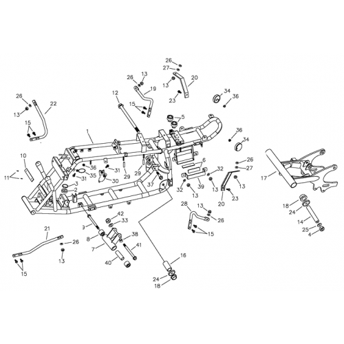Frame Body (Adly ATV 90II 4T (CVT))