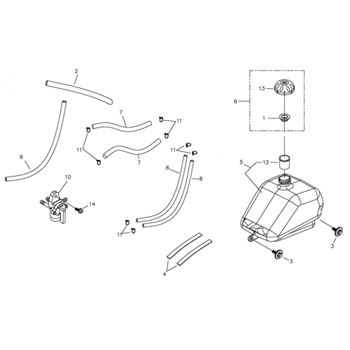 Fuel Tank (Adly ATV 90II 4T (CVT))