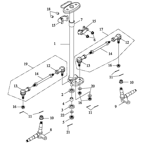Steering (Adly ATV 90II 4T (CVT))