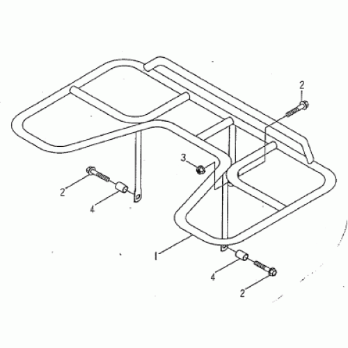 CARRIER, REAR (Kasea Skyhawk 90 Quad) CARRIER, REAR (Kasea Skyhawk 90 Quad)