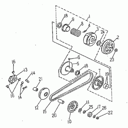 CLUTCH (Kasea Skyhawk 90 Quad)
