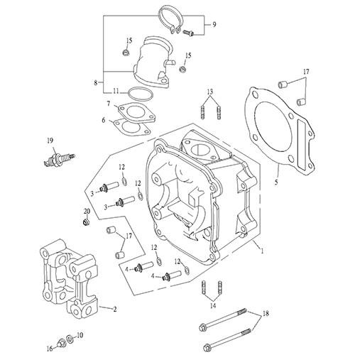 Cylinder Head (Thunder Bike 150)