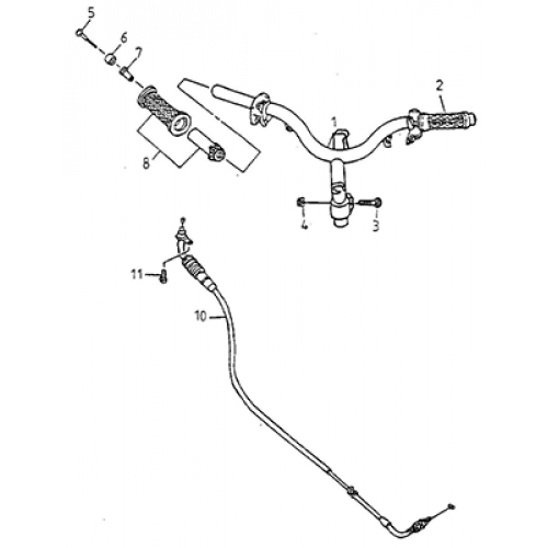 Handlebar, Cables (Thunder Bike 150)