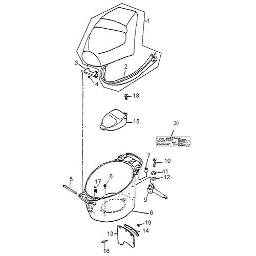 Seat (Thunder Bike 150)