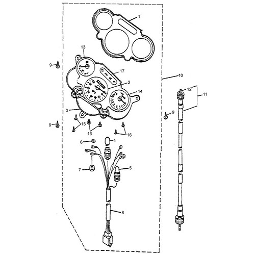 Speedometer (Thunder Bike 150)