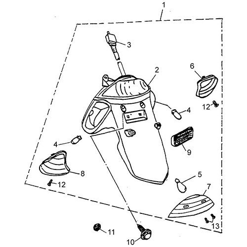 Tail Light (Thunder Bike 150)