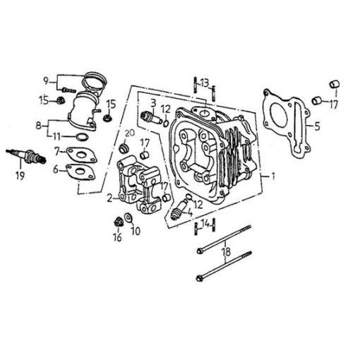 Cylinder Head (Adly ATV 150S II CrossXRoad)