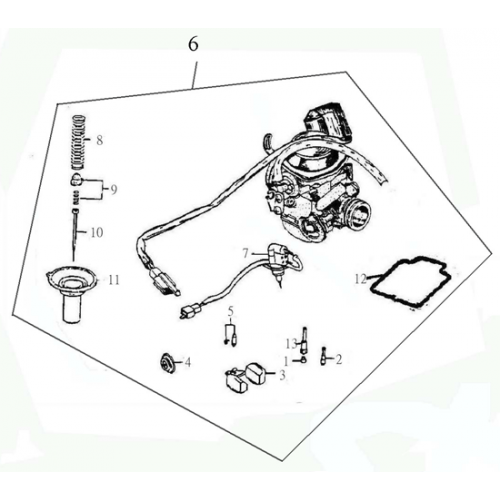 Carburetor (Adly ATV 150S Interceptor)