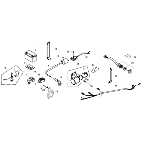 Electrical Parts (Adly ATV 150S Interceptor)