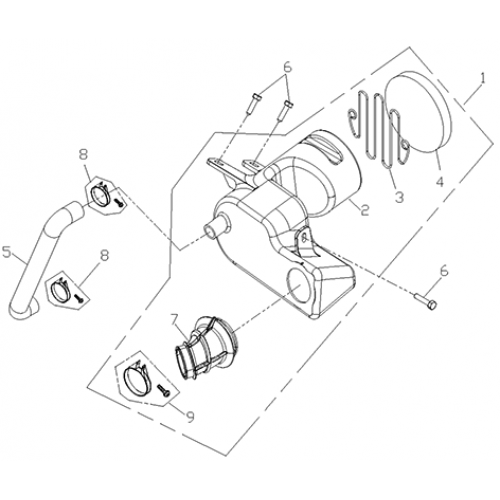 Air Intake Silencer (Adly ATV 200S) Air Intake Silencer (Adly ATV 200S)