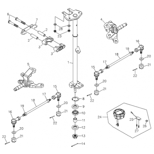 Steering (Adly ATV 200S)