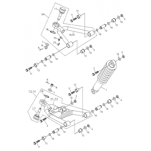 Arm (Adly ATV 200S)