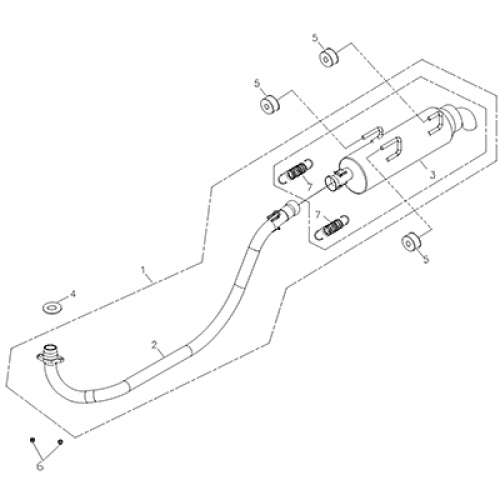 Muffler (Adly ATV 200S) Muffler (Adly ATV 200S)