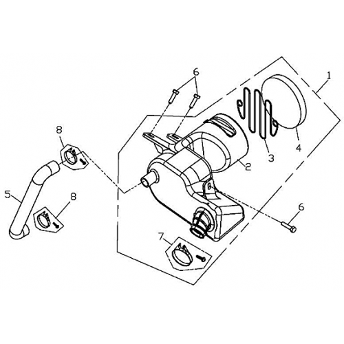 Air Intake Silencer (Adly ATV 220S) Air Intake Silencer (Adly ATV 220S)
