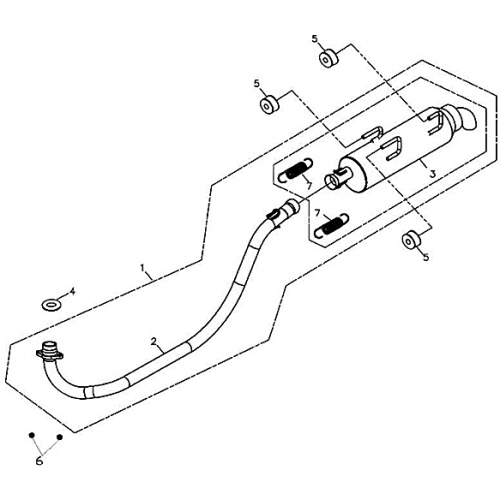 Muffler (Adly ATV 220S) Muffler (Adly ATV 220S)
