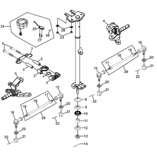 Steering (Adly ATV 220S)