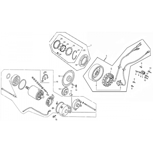 Generator / Starting Motor (Adly ATV Q280) Generator / Starting Motor (Adly ATV Q280)