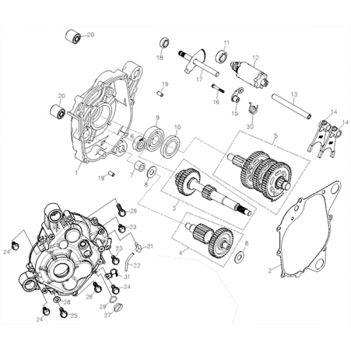 Transmission (Adly ATV Q280)