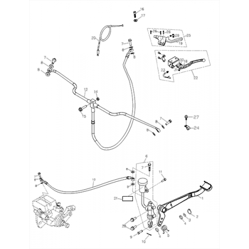 Brake System (Adly ATV Q280)
