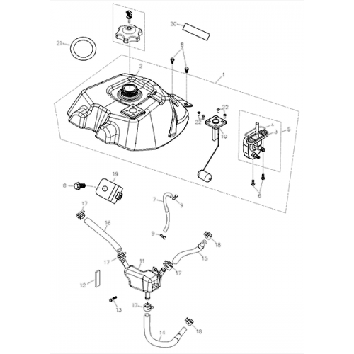 Fuel Tank (Adly ATV Q280)